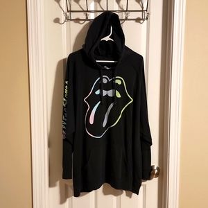 Torrid Rolling Stones Dark Gray/Pastel Hoodie 5x 6x